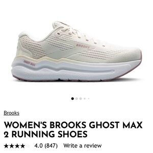 Brooks Women's Ghost Max 2 Running Shoes - White